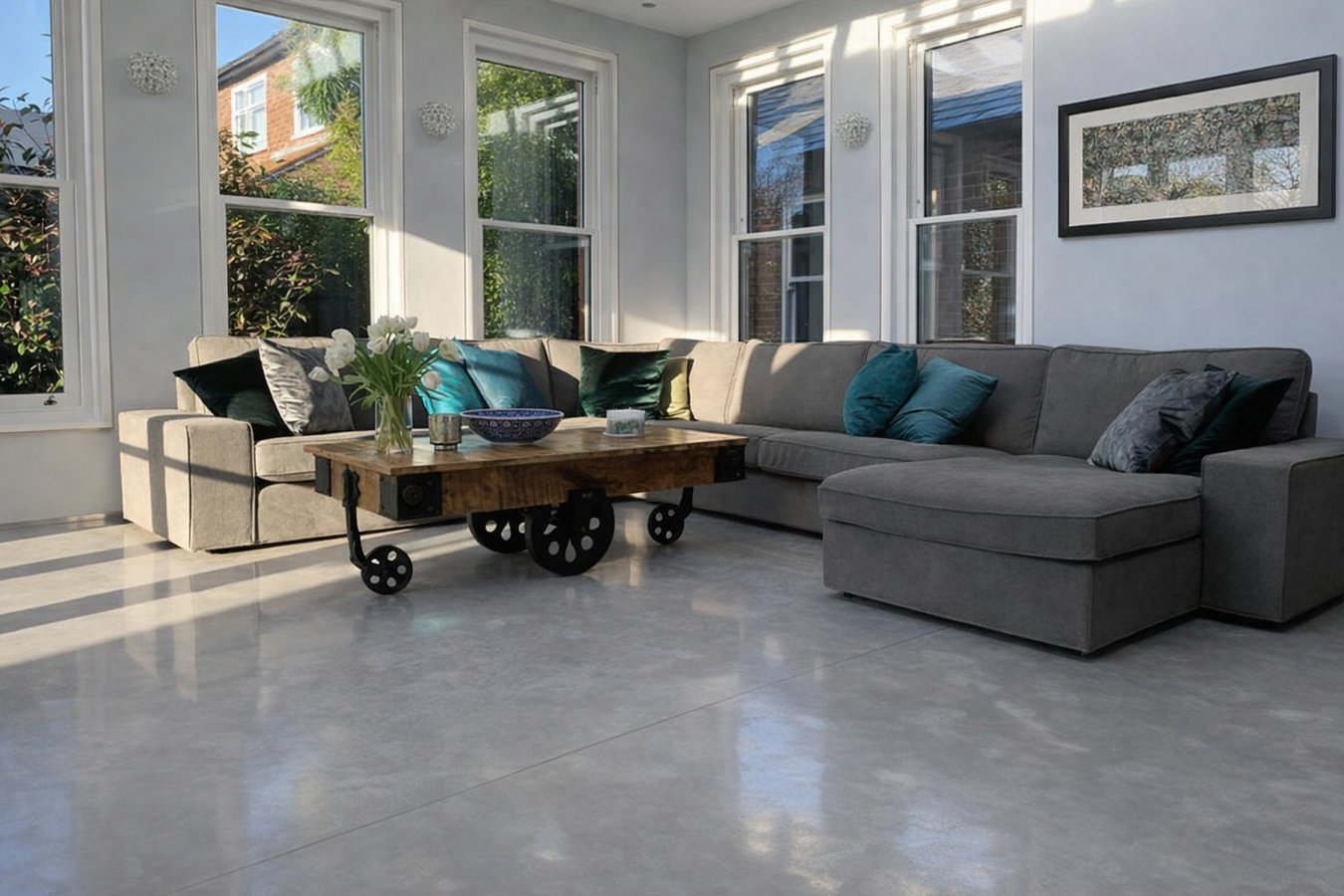 Concrete floor installation in Chicopee, MA